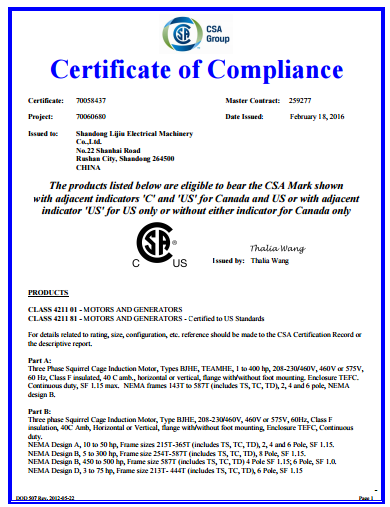 CSA認證1 CSA認證1