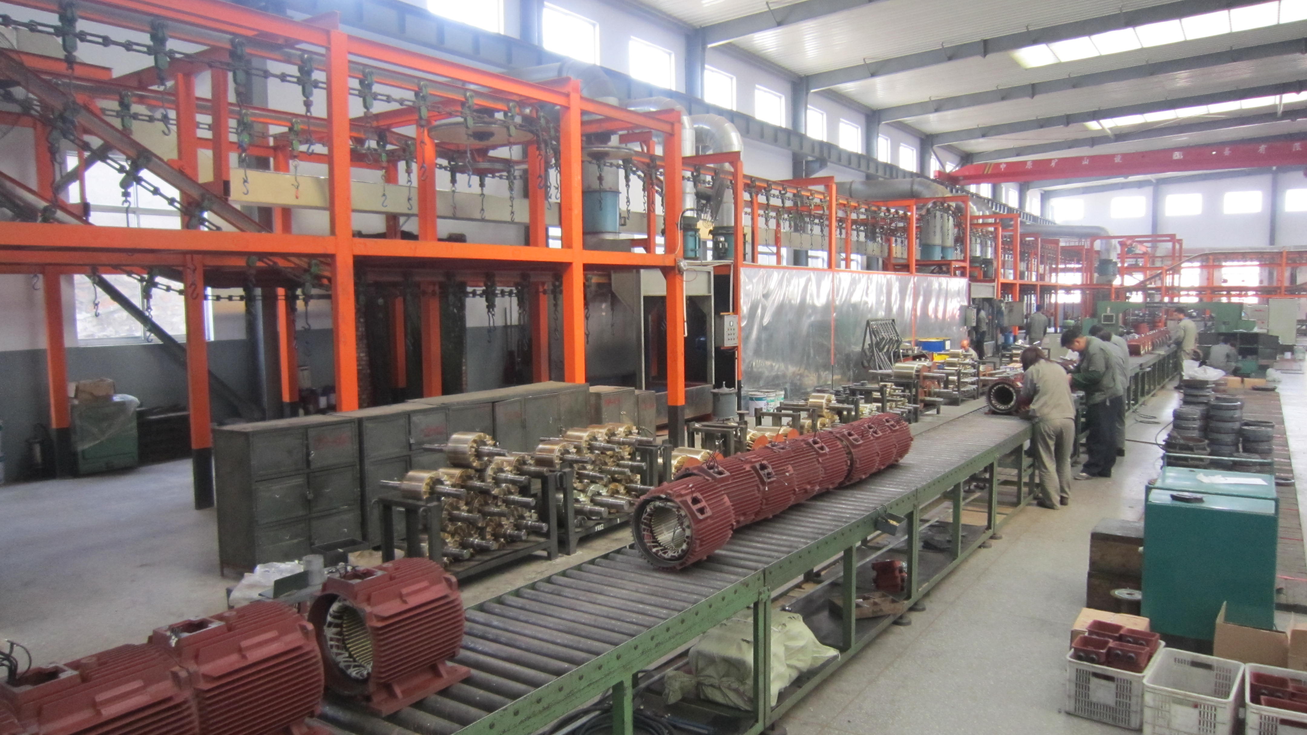 力久電機裝配線一角 力久電機裝配線一角