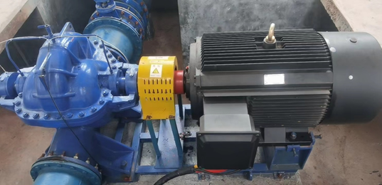 永磁變頻電機在自來水公司節能改造現場 永磁變頻電機在自來水公司節能改造現場